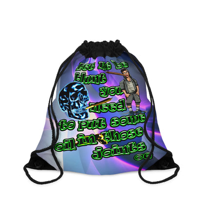 og - Drawstring Bag (grey-pink wave)