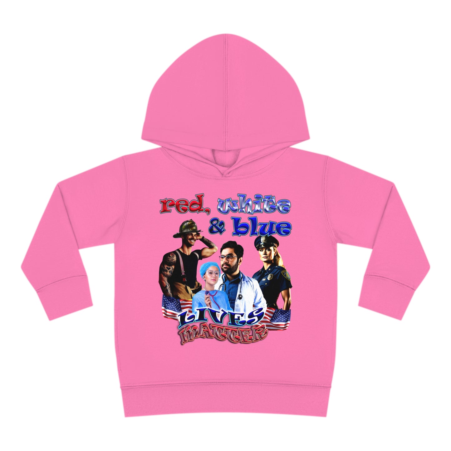 rw&b lives matter - Toddler Pullover Fleece Hoodie