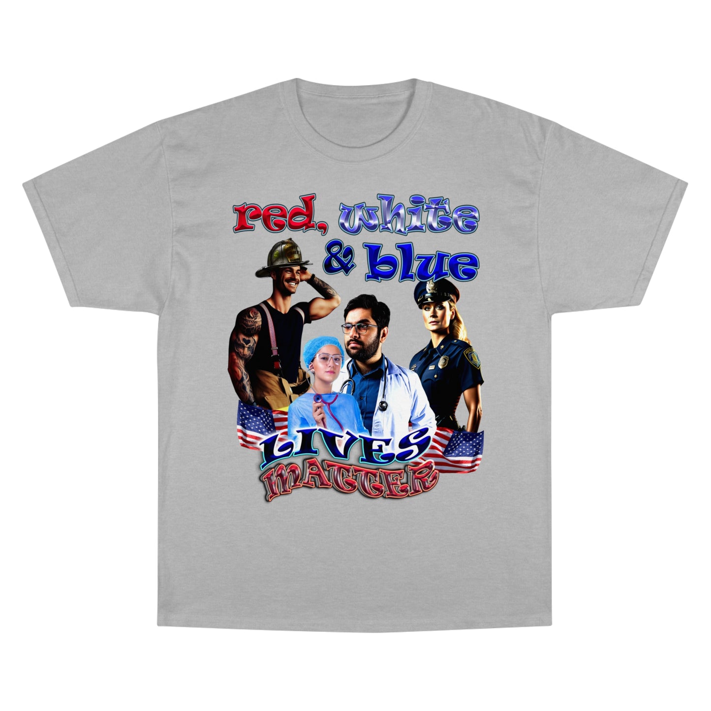 rw&b lives matter - Champion T-Shirt
