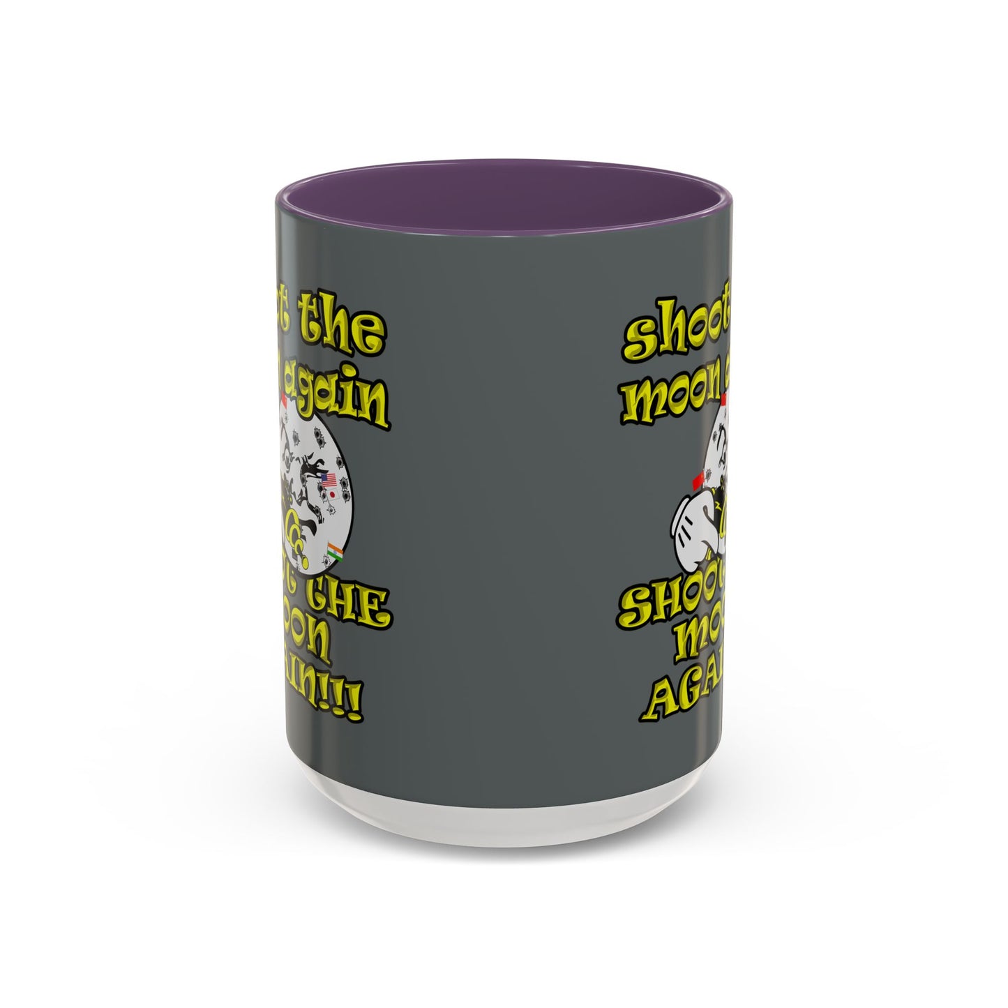 shoot the moon again - Accent Mug (dark grey)