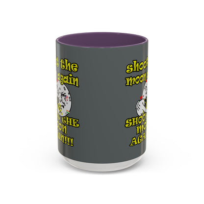 shoot the moon again - Accent Mug (dark grey)