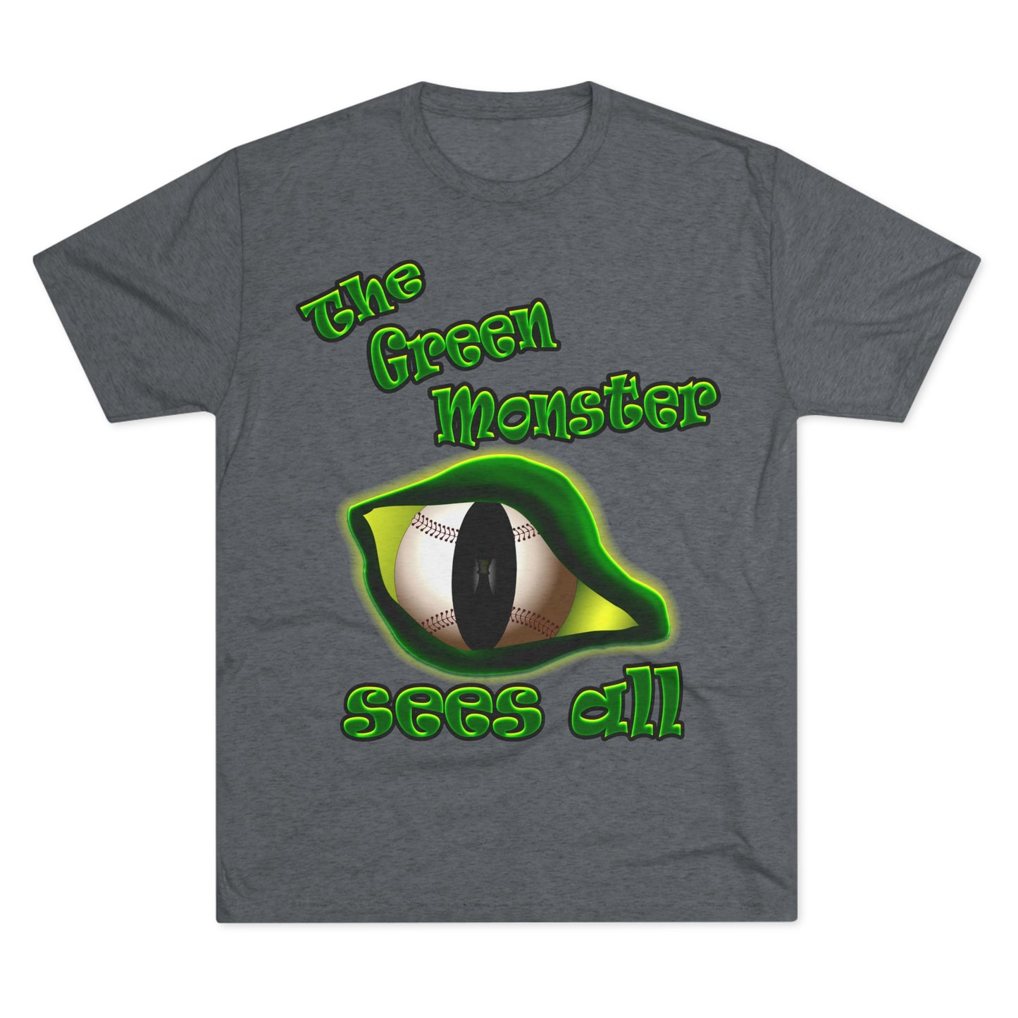 green monster - Unisex Tri-Blend Crew Tee