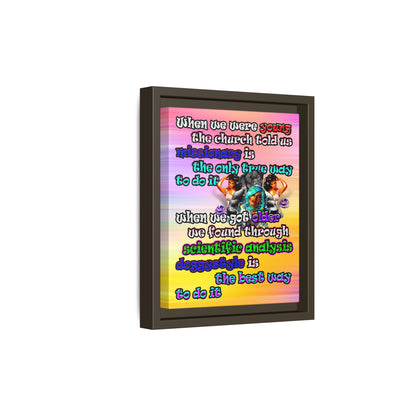 doggystyle - framed canvas art (color blur)