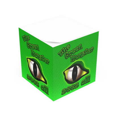 green monster - note cube (logo green)
