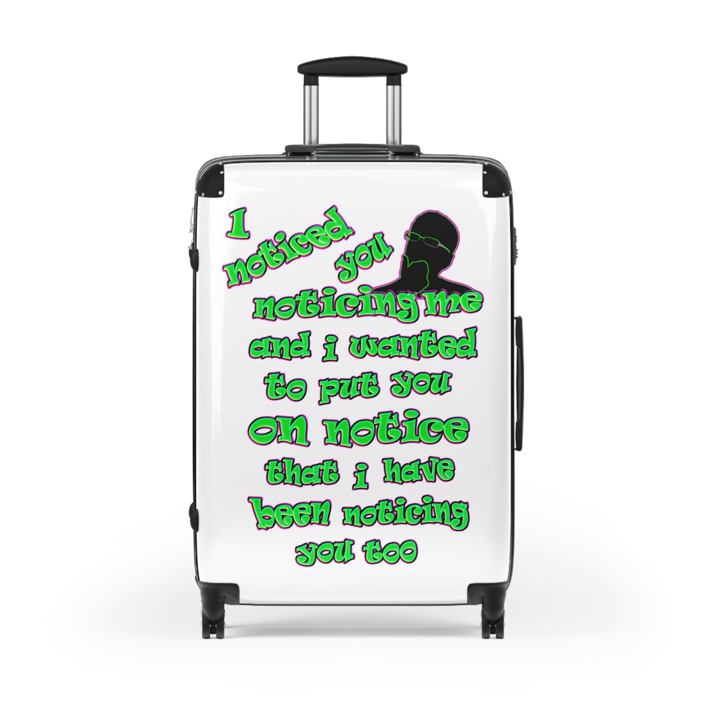 noticed you noticing - Suitcase (white)
