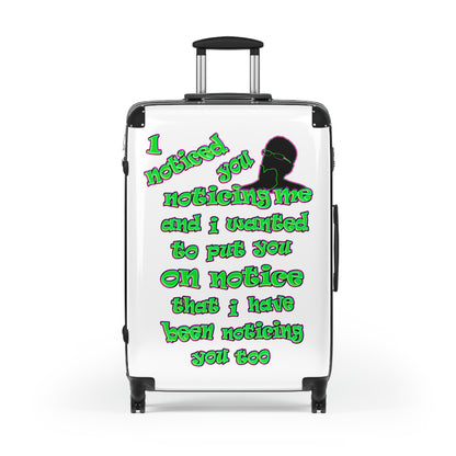 noticed you noticing - Suitcase (white)