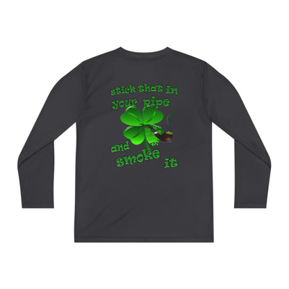celtics logo - Youth Long Sleeve Competitor Tee