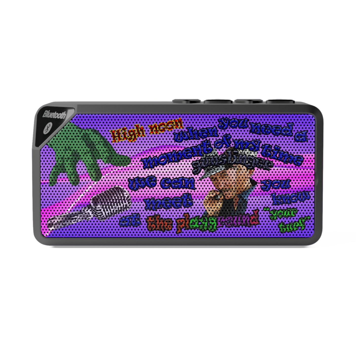 high noon - Jabba Bluetooth Speaker (purple-pink wave)