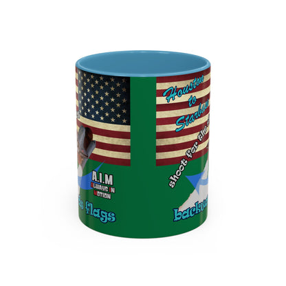 shoot for the stars - Accent Mug (dark green)