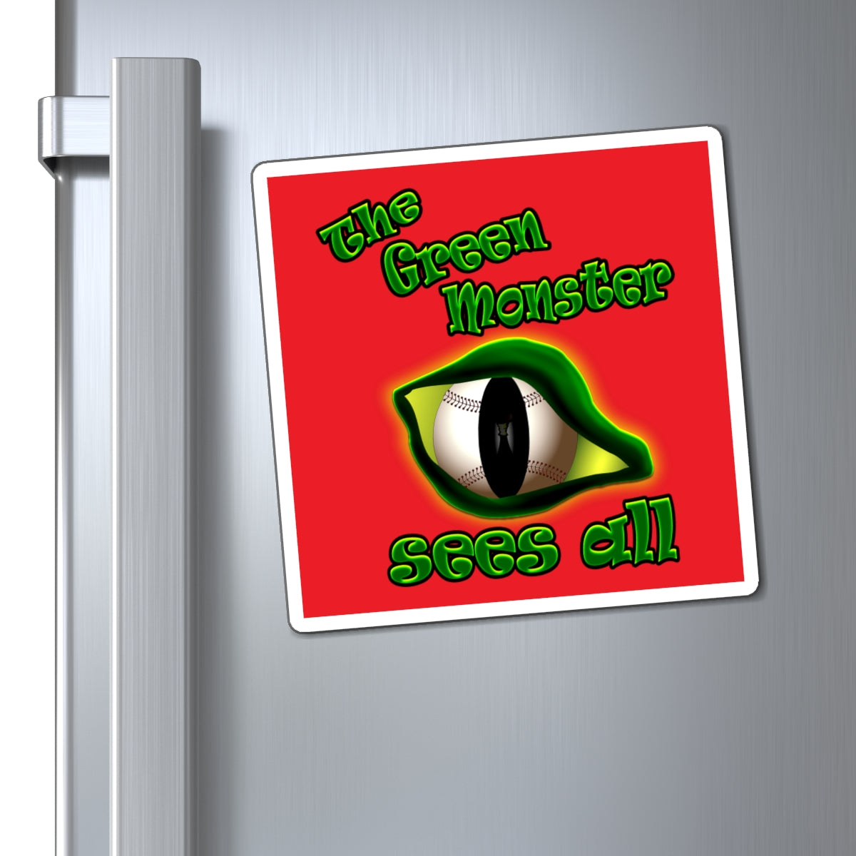 green monster - Magnets - (red)