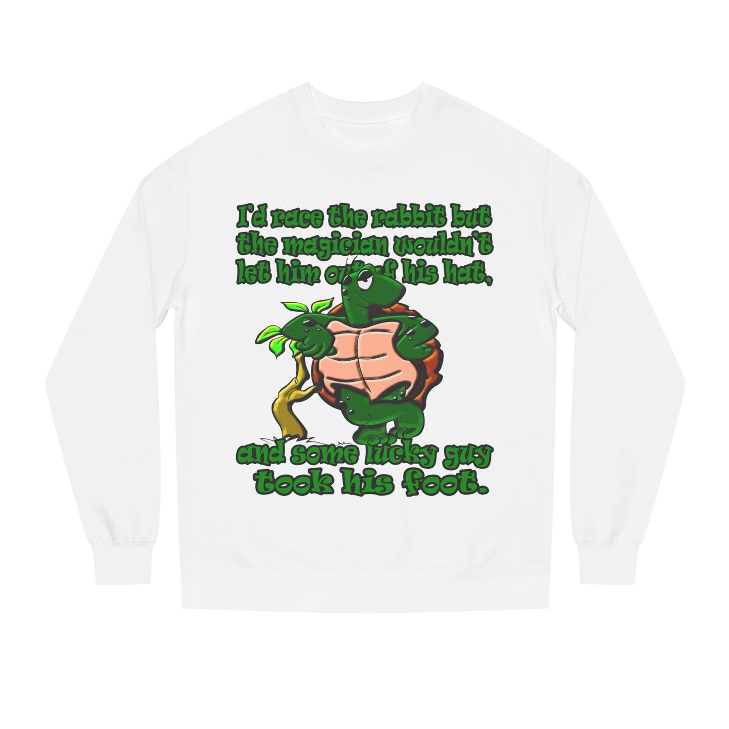 turtle race - Unisex Crew Neck Sweatshirt