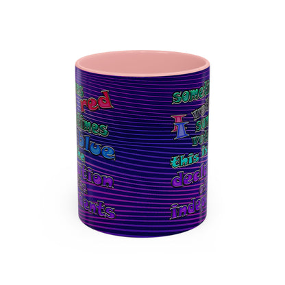 declaration of the independents - Accent Mug (purple wave)