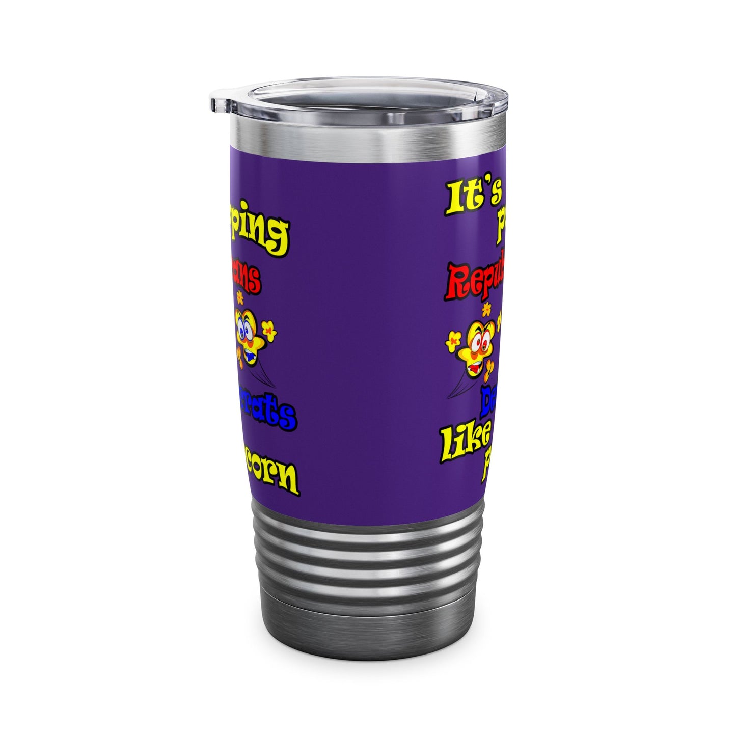 popping like popcorn - Ringneck Tumbler, 20oz (purple)