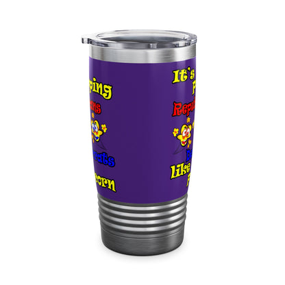 popping like popcorn - Ringneck Tumbler, 20oz (purple)