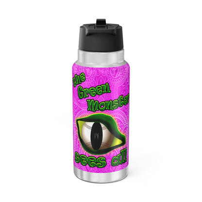 green monster - Gator Tumbler, 32oz  (pink swirl)