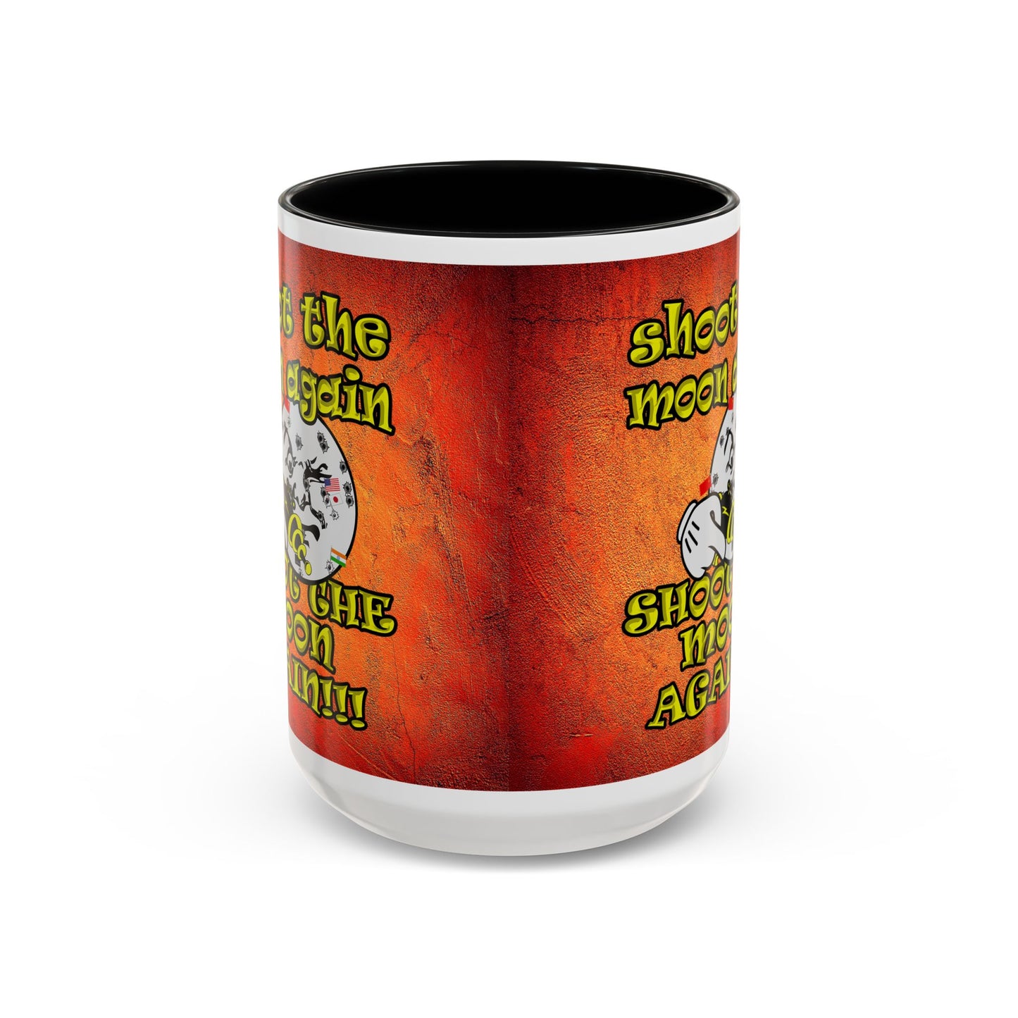 shoot the moon again - Accent Mug (burnt orange)