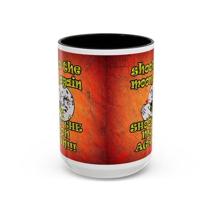 shoot the moon again - Accent Mug (burnt orange)