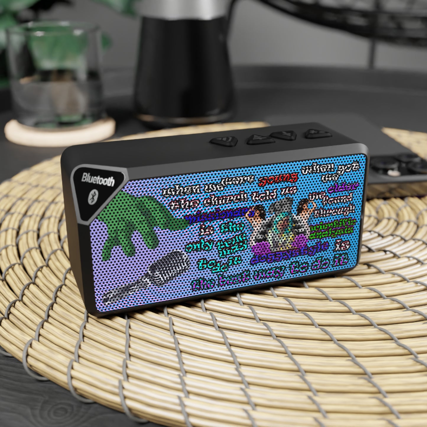 doggystyle - Jabba Bluetooth Speaker (light blue-purple wave)