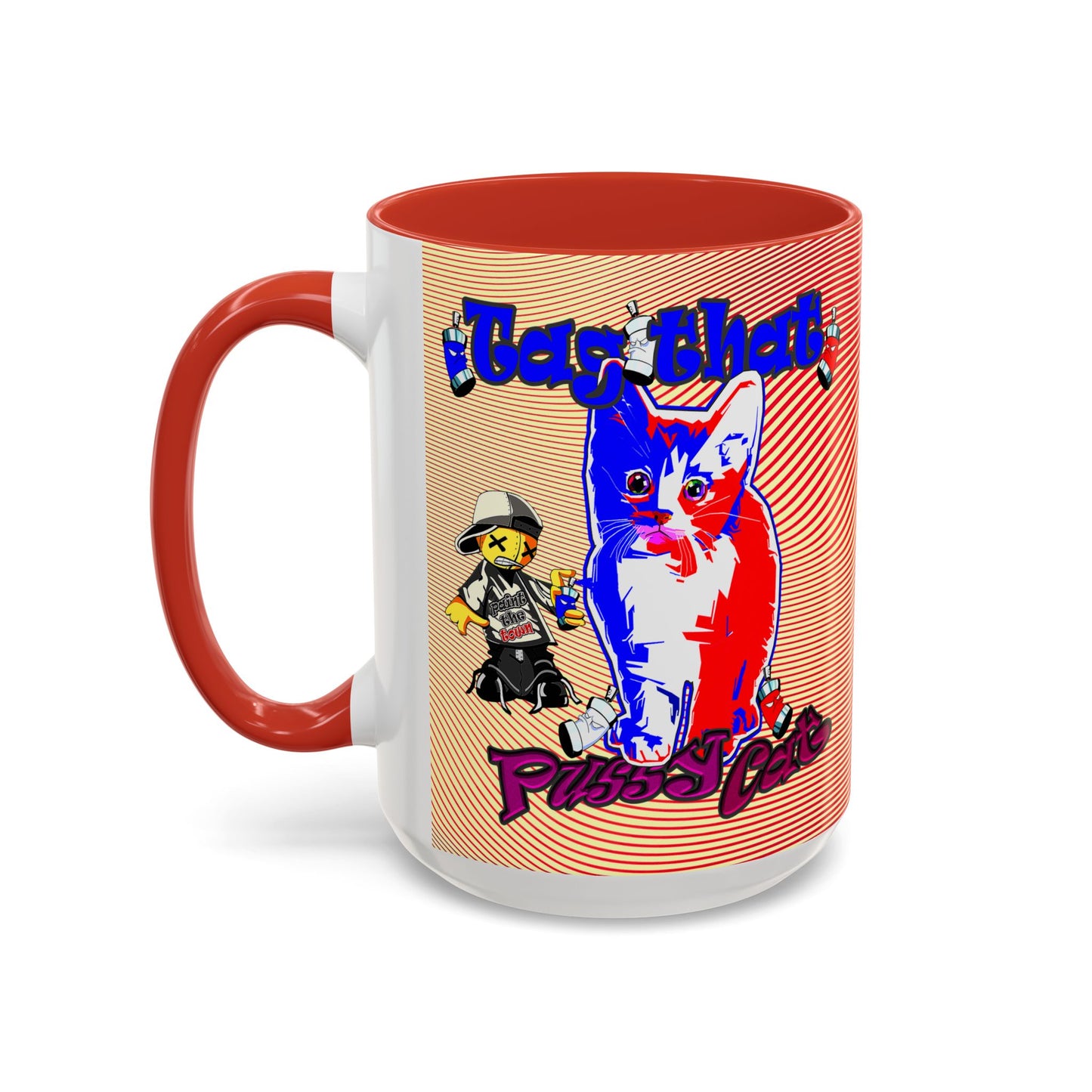 tag that - Accent Mug (yellow-orange wave)