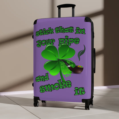stick that in your pipe and smoke it - Suitcase (light purple)