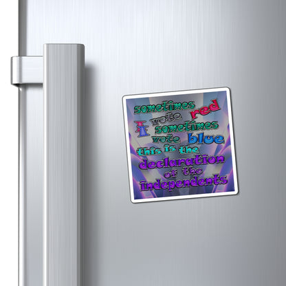 declaration of the independents - Magnets - (grey-pink wave)