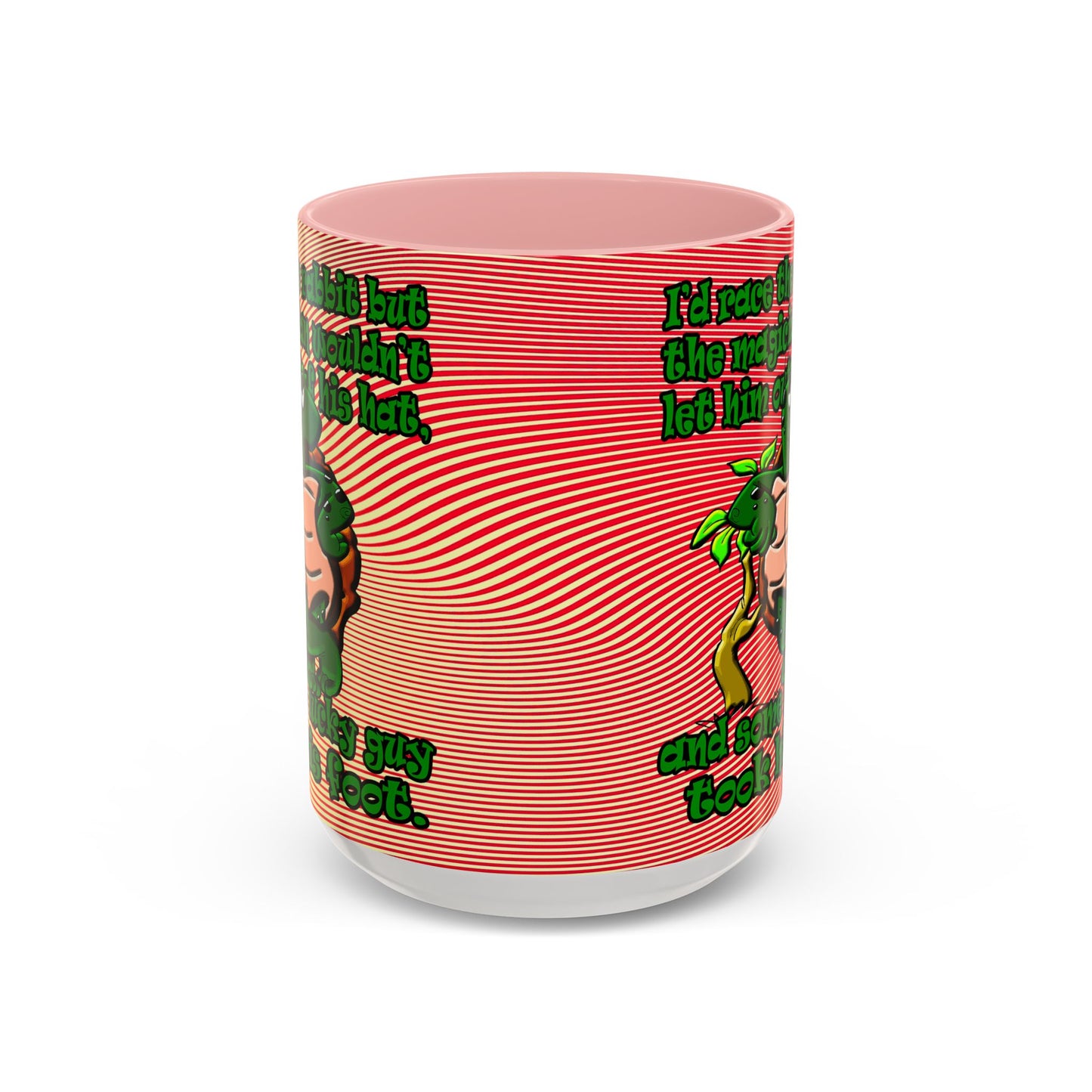 turtle race - Accent Mug (yellow-orange wave)