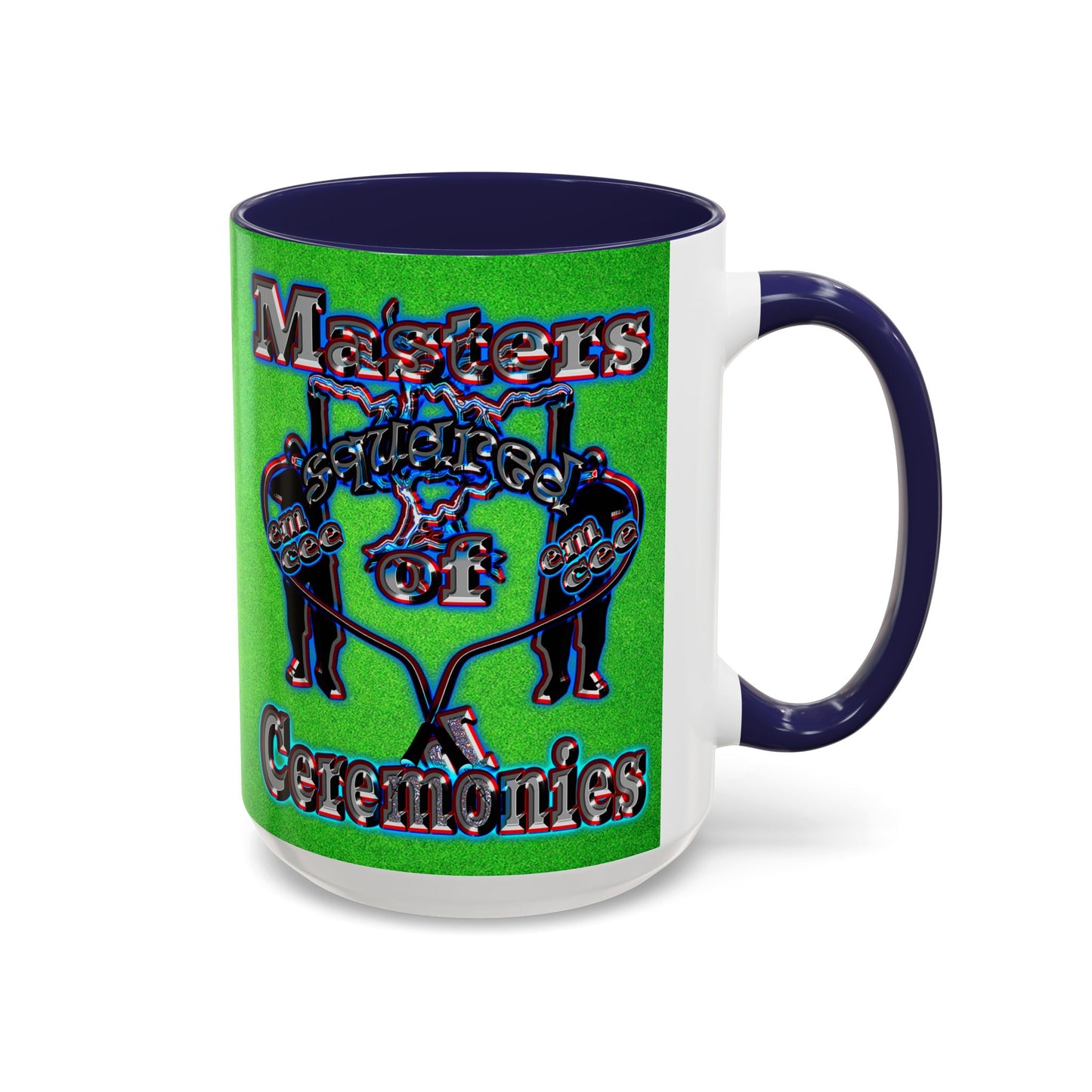 em cee squared - Accent Mug (green turf)