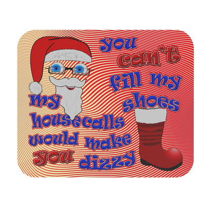 santa's shoes - Mouse Pad (Rectangle) (yellow-orange wave)
