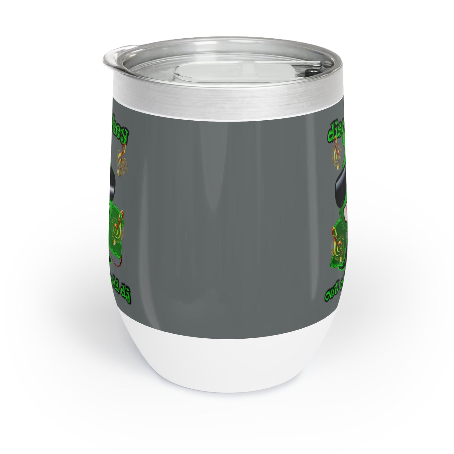disc jockey - Chill Wine Tumbler (dark grey)