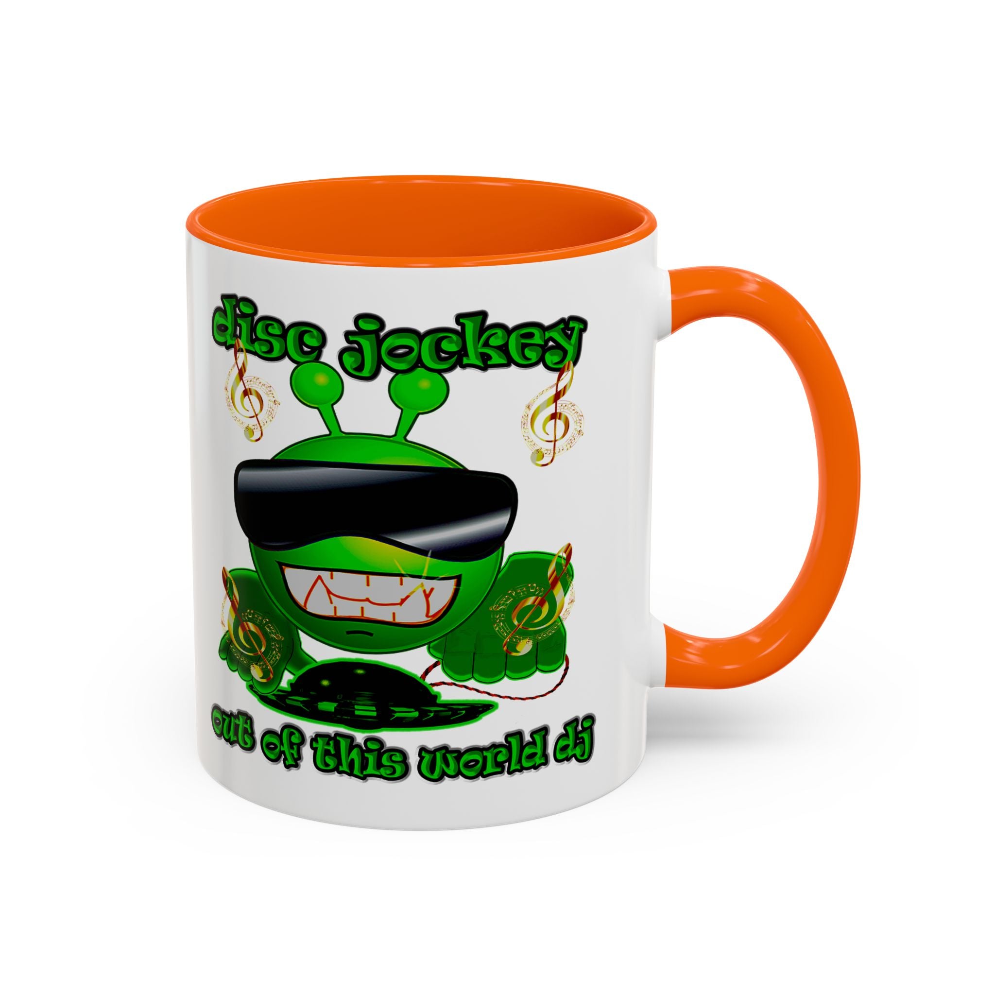 disc jockey - Accent Mug (white)
