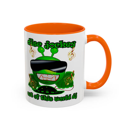 disc jockey - Accent Mug (white)