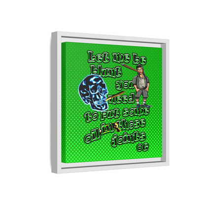 og - framed canvas art (logo green)
