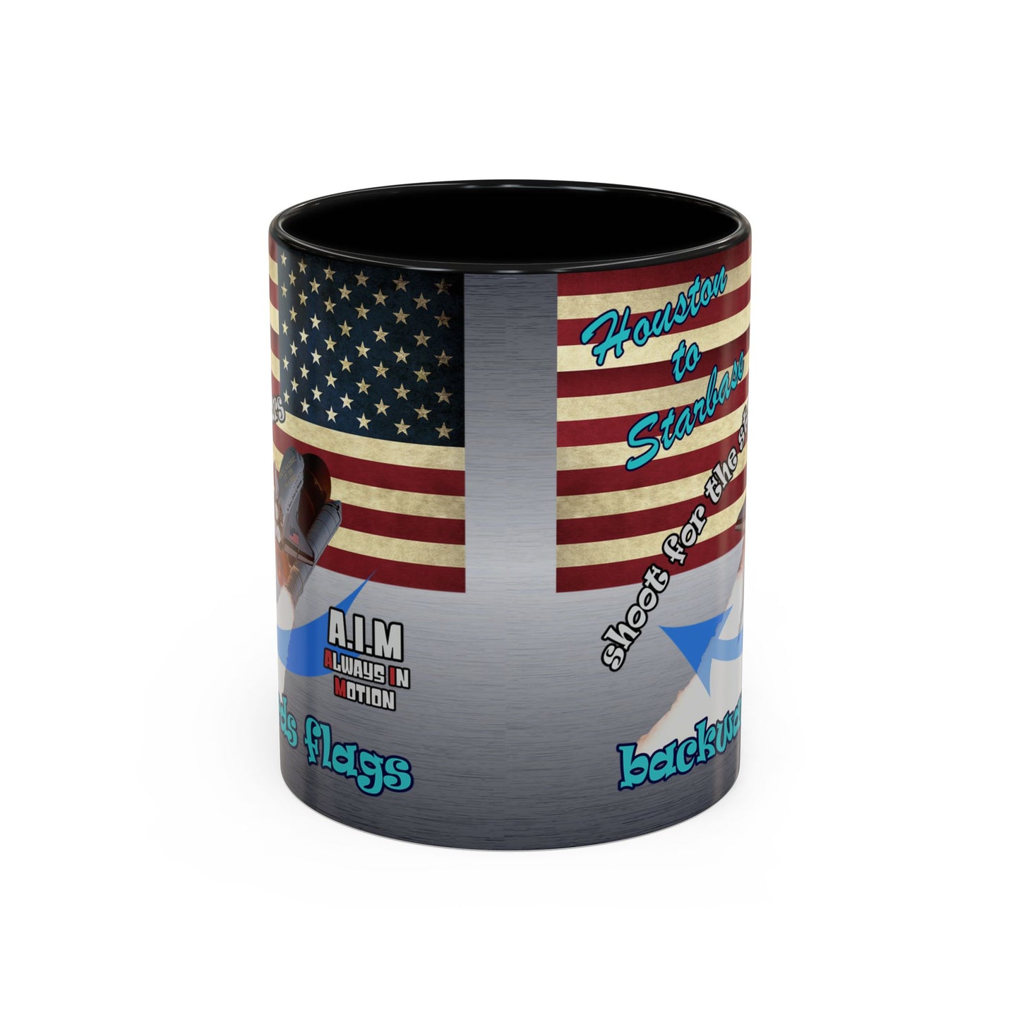 shoot for the stars - Accent Mug (brushed nickel)