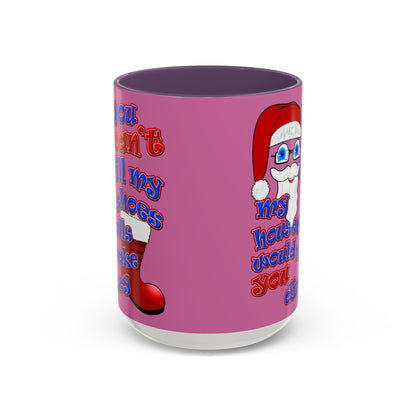 santa's shoes - Accent Mug (light pink)