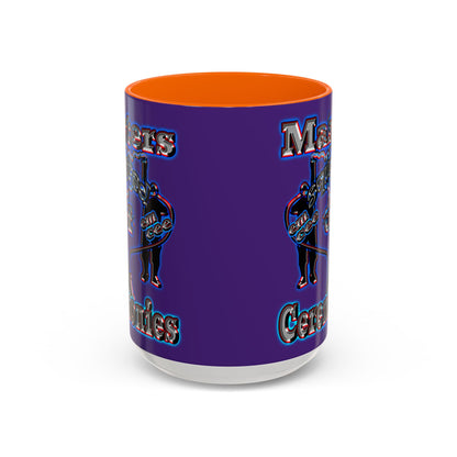 em cee squared - Accent Mug (purple)