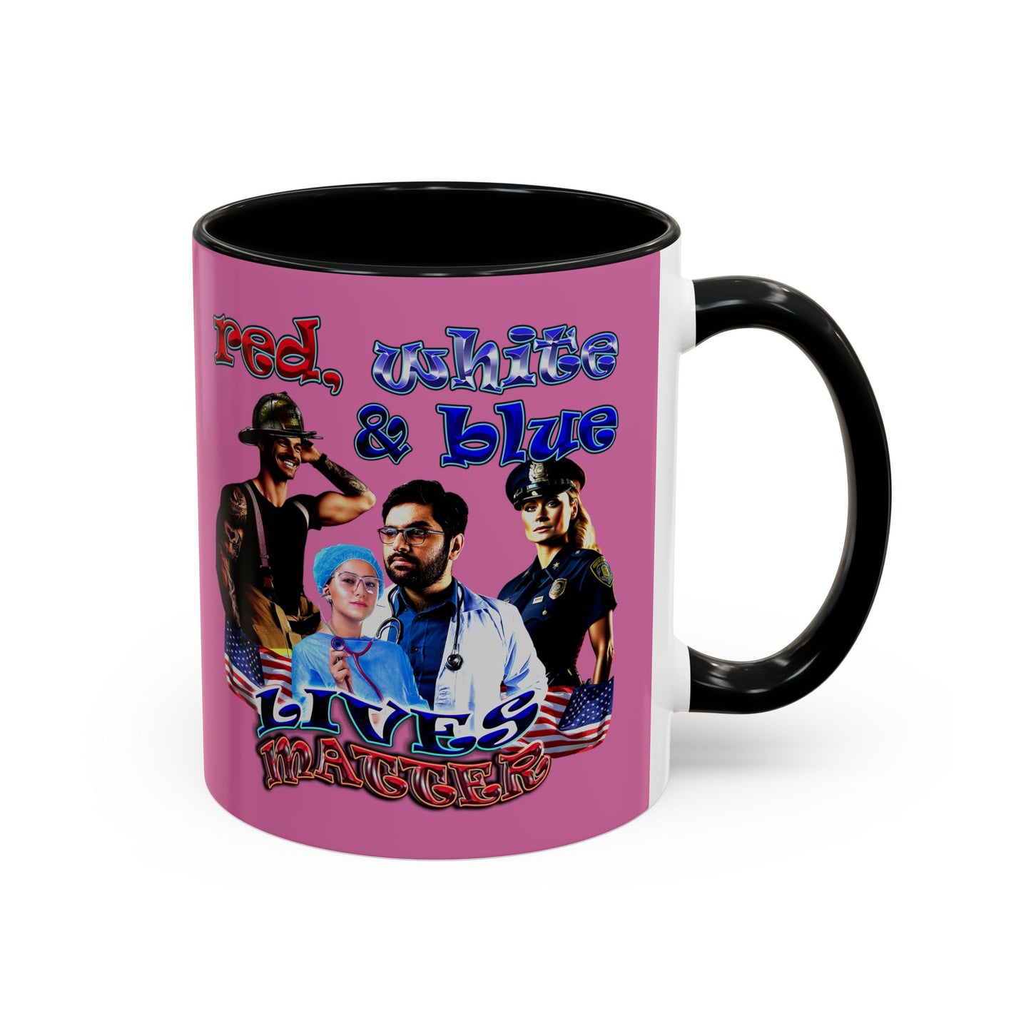 rw&b lives matter - Accent Mug (light pink)