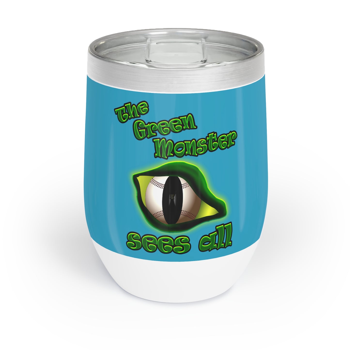 green monster - Chill Wine Tumbler (turquoise)