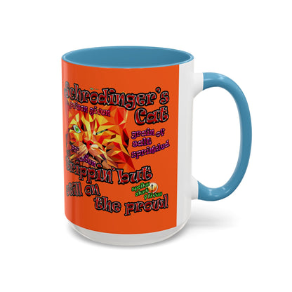 schrodinger's cat - Accent Mug (orange)