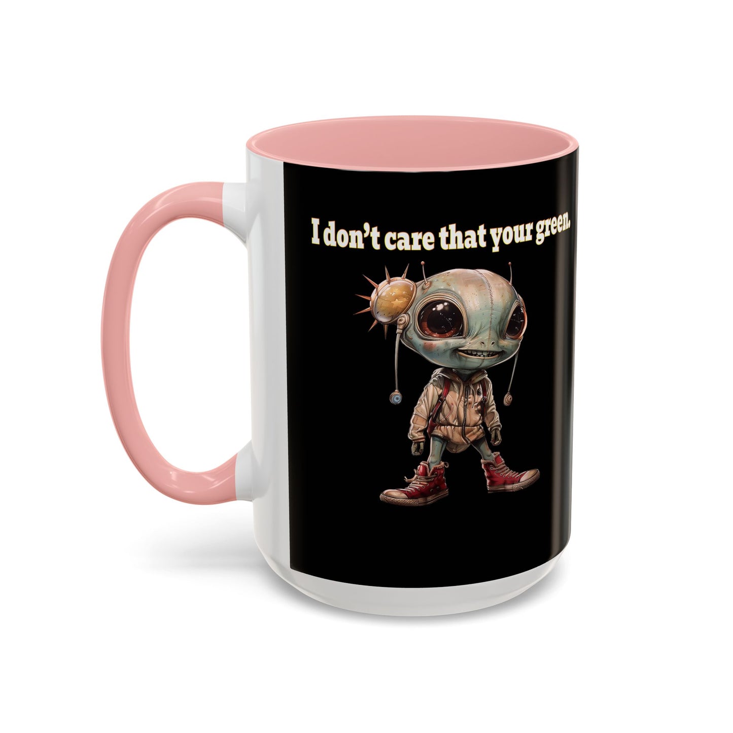I don't care that your grey - Accent Mug (black)