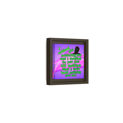 noticed you noticing - framed canvas art (purple-pink wave)