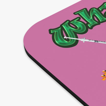 the bum's shit - Mouse Pad (Rectangle) (light pink)