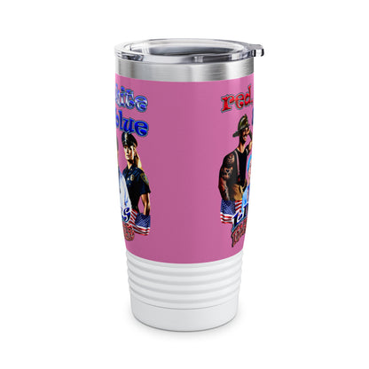 rw&b lives matter - Ringneck Tumbler, 20oz (light pink)