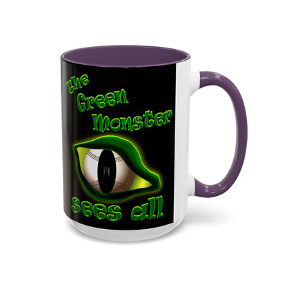 green monster - Accent Mug (black)