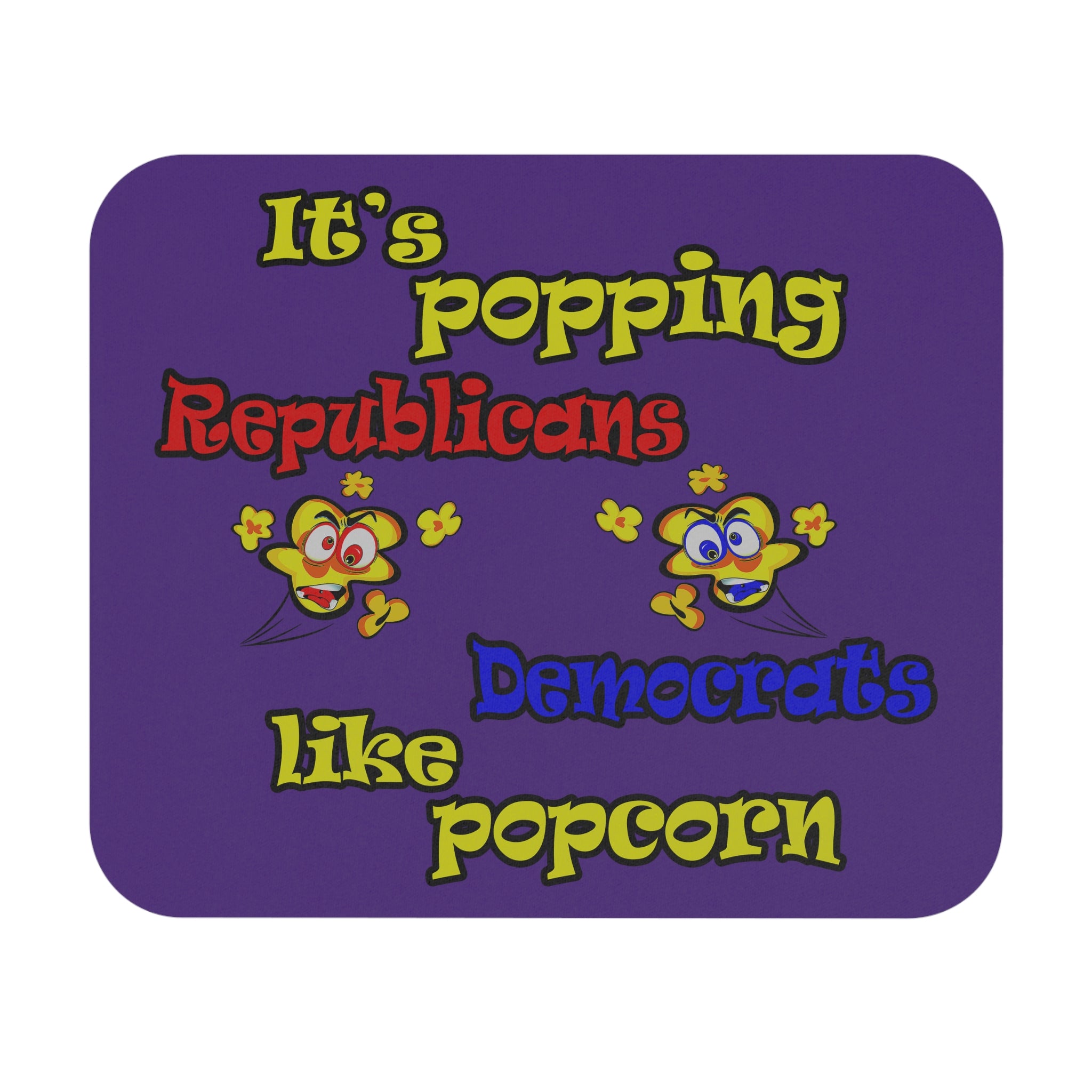 popping like popcorn - Mouse Pad (Rectangle) (purple)