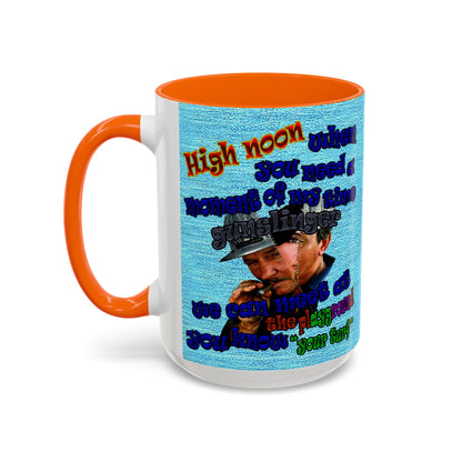 high noon - Accent Mug (faded blue)