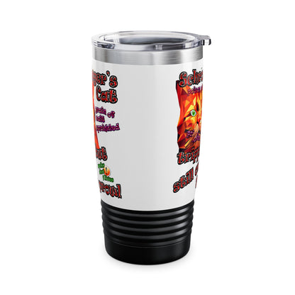 schrodinger's cat - Ringneck Tumbler, 20oz (white)