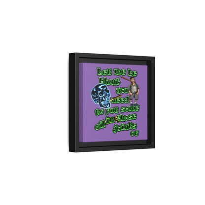 og - framed canvas art (light purple)