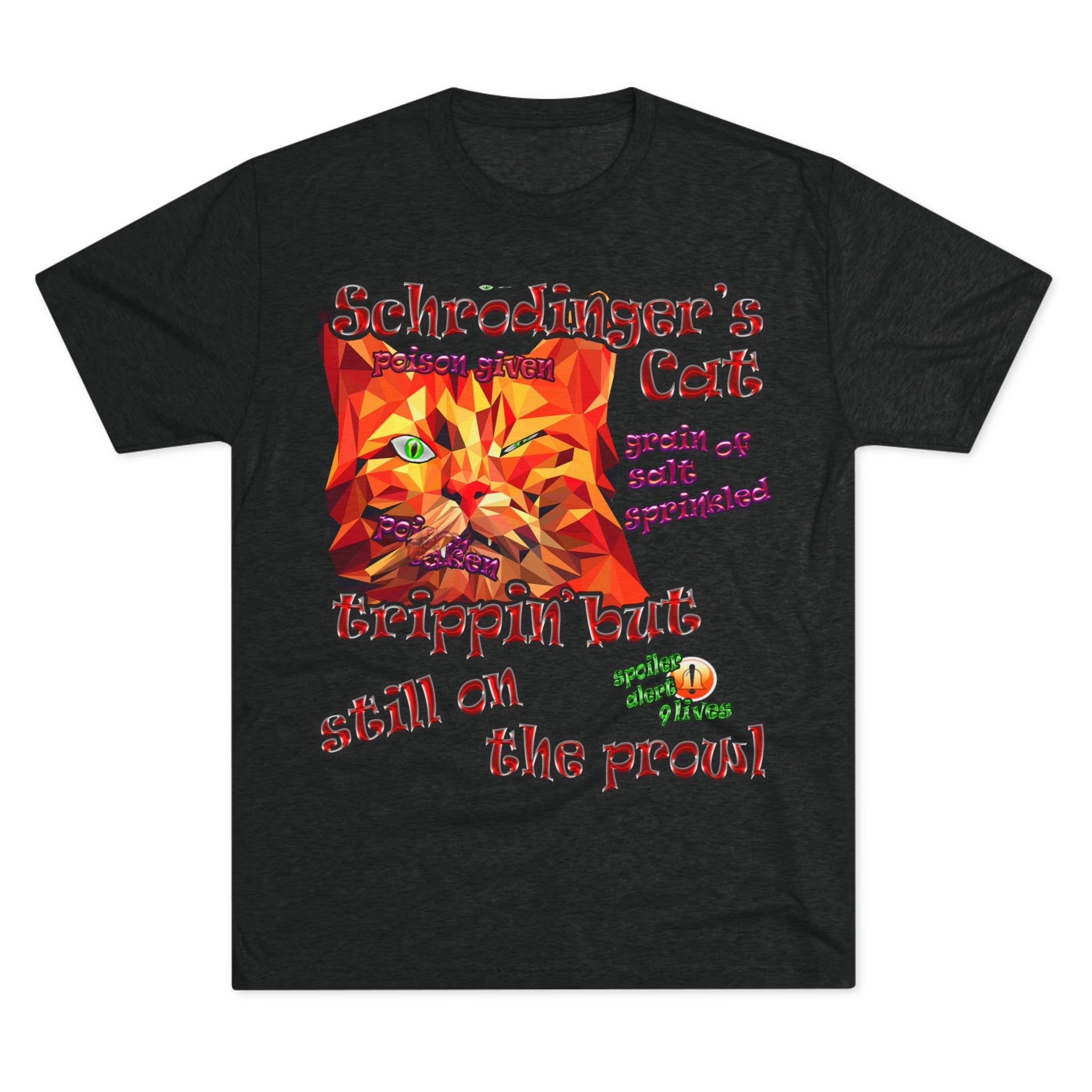 schrodinger's cat - Unisex Tri-Blend Crew Tee