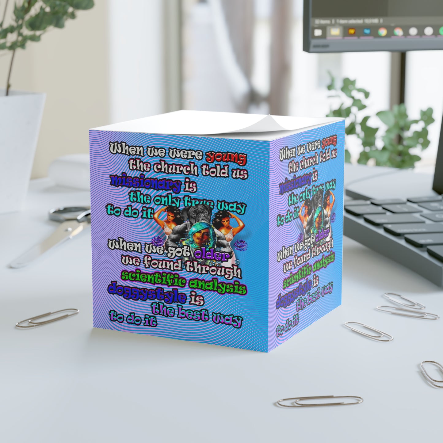 doggystyle - note cube (light blue-purple wave)