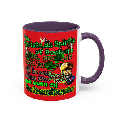 christmas spirits of boston - Accent Mug (red)